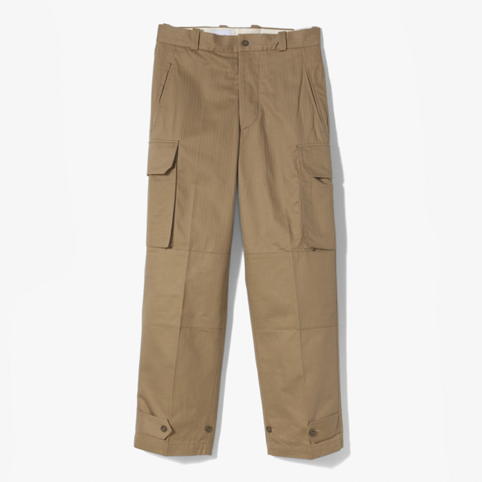 PIERRE FRENCH ARMY M47 TYPE PANT (ARMY HERRINGBONE) BEIGE