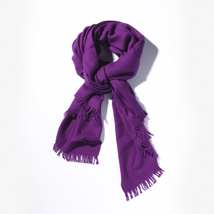 SPACE SCARF (CASHMERE SILK) PURPLE