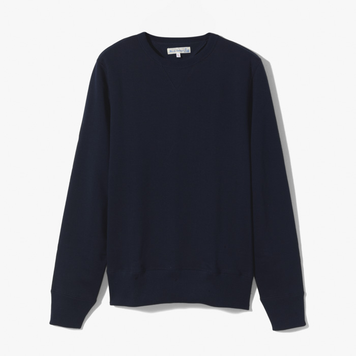 346 CLASSIC LOOPWHEELED SWEATSHIRT (LOOPBACK FLEECE) NAVY