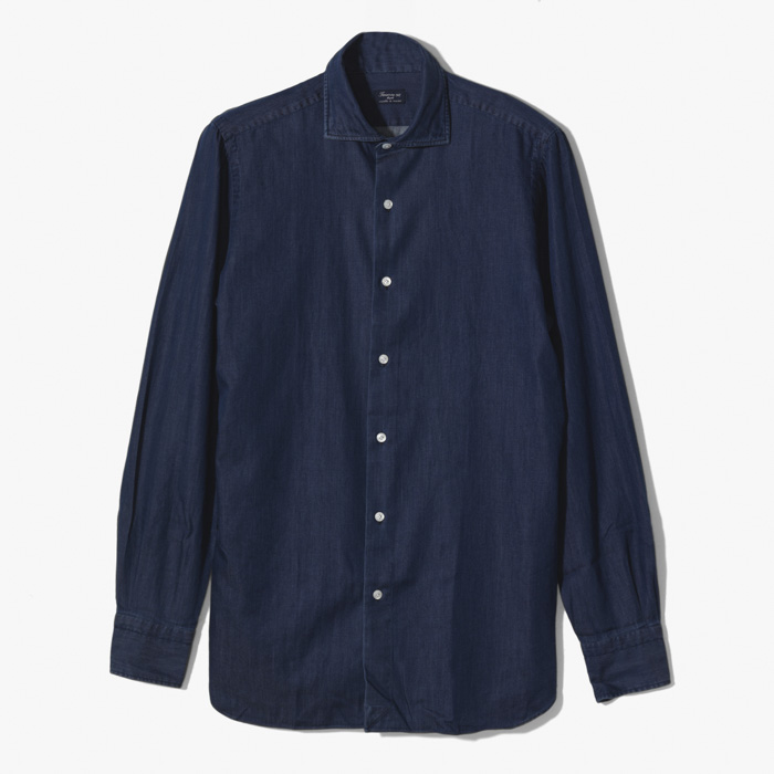 NAPOLI ZANTE DENIM SHIRT (GIZA COTTON) INDIGO