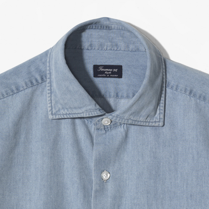 NAPOLI ZANTE DENIM SHIRT LIGHT BLUE