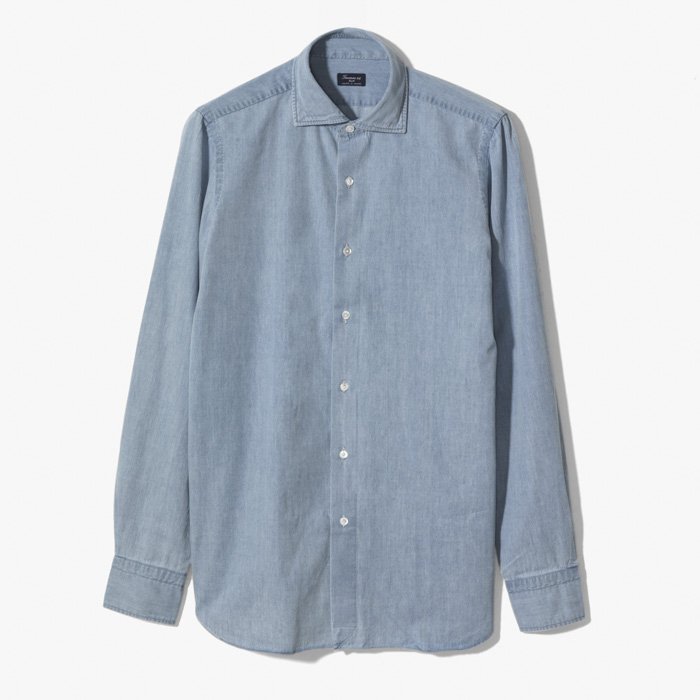 NAPOLI ZANTE DENIM SHIRT LIGHT BLUE