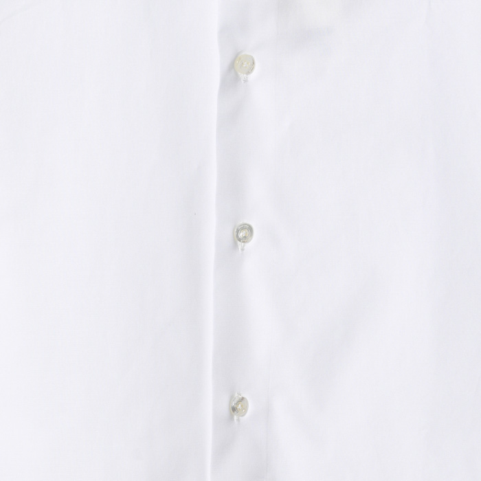 NAPOLI CLASSIC SHIRT (PINPOINT DOUBLE TWISTED) WHITE