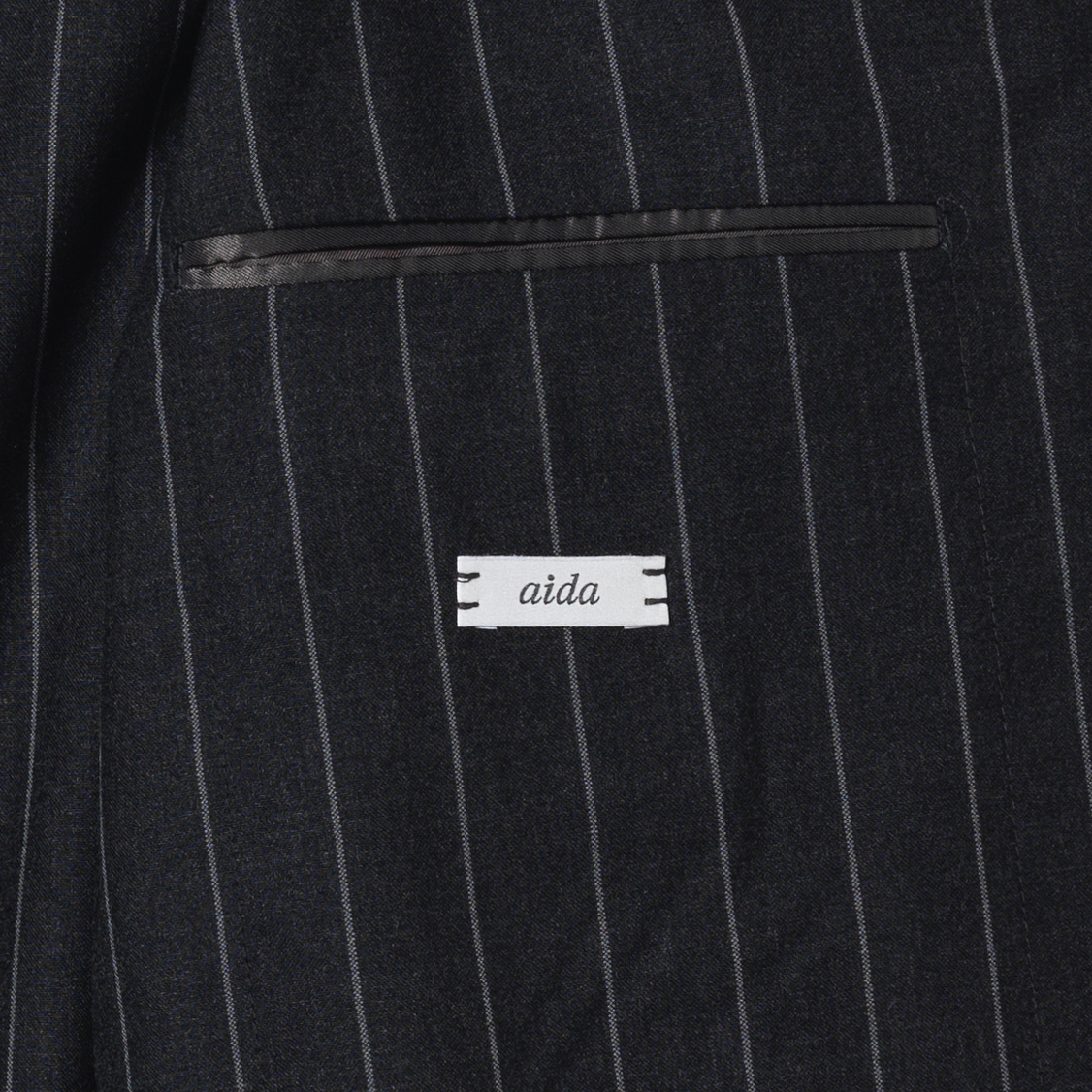 AIDA SUIT (CHALK STRIPE) DARK GRAY