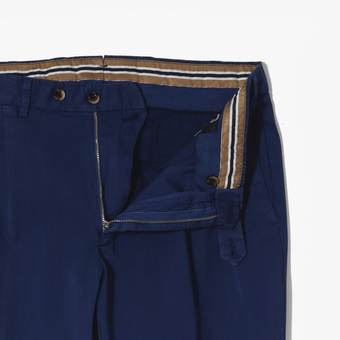 NEW SLIM FIT 2PLEATS BLUE