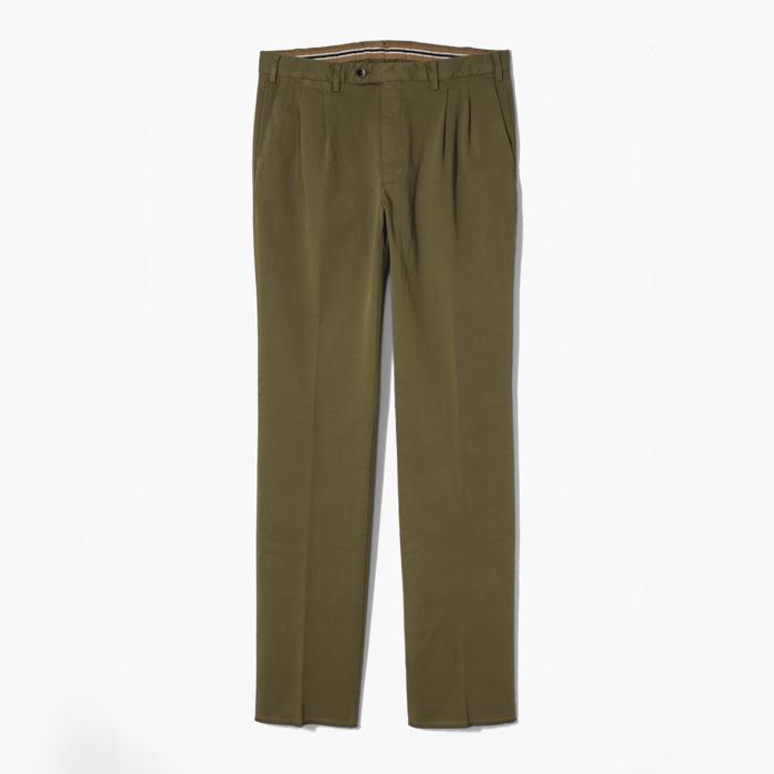 NEW SLIM FIT 2PLEATS KHAKI