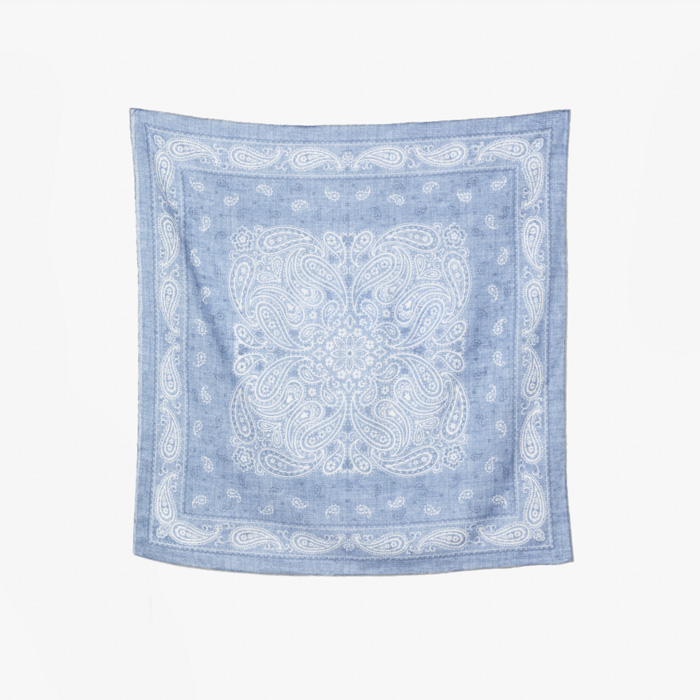 COTTON BANDANA BLUE