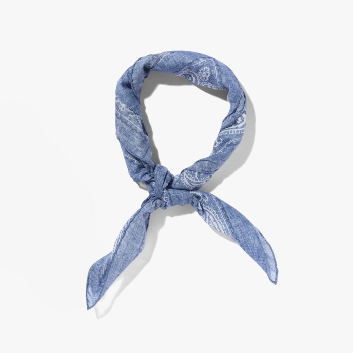 COTTON BANDANA BLUE