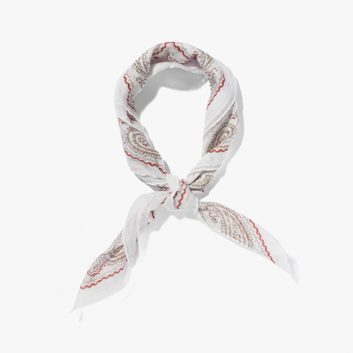 COTTON BANDANA WHITE