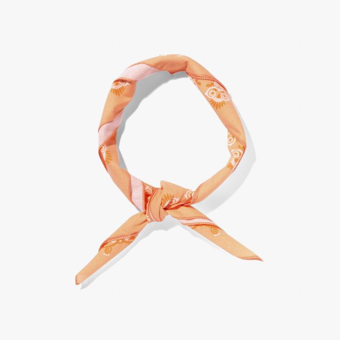 PAISLEY BANDANNA (FLORAL) CORAL