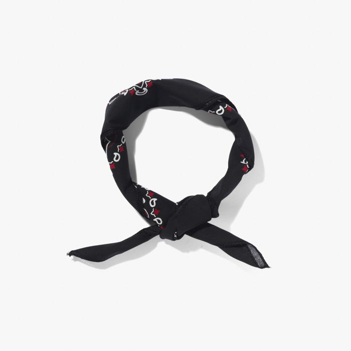 PAISLEY BANDANNA BLK&RED