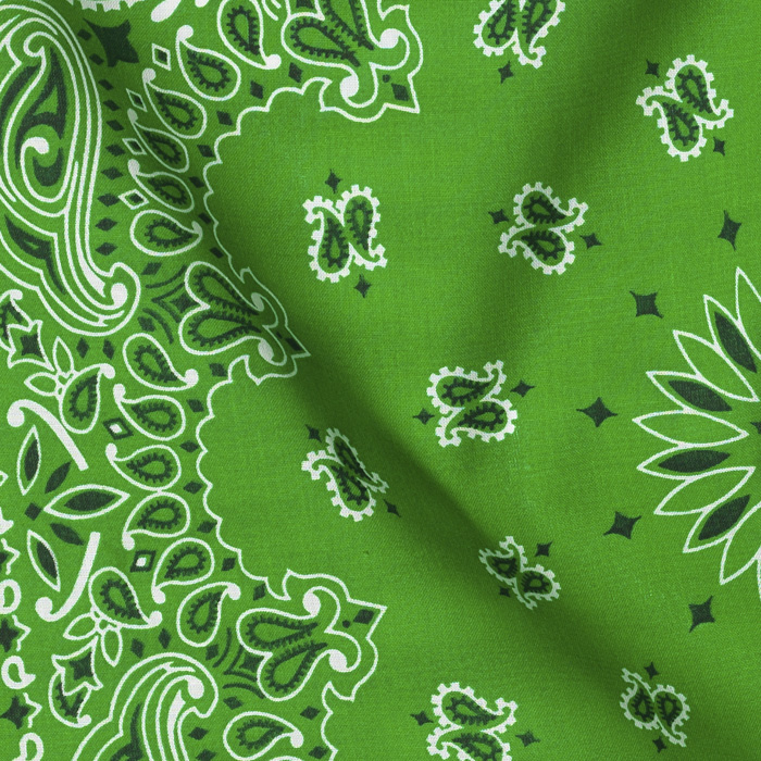 PAISLEY BANDANNA GREEN