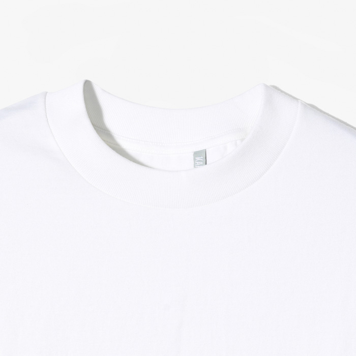 SUVIN SUPIMA TUBE HALFSLEEVE TEE HEAVY OFF-WHITE