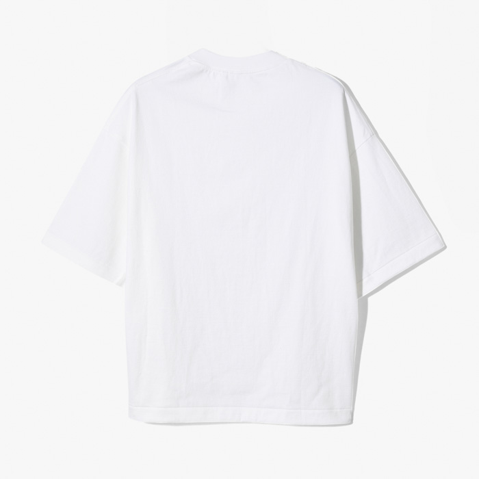 SUVIN SUPIMA TUBE HALFSLEEVE TEE HEAVY OFF-WHITE