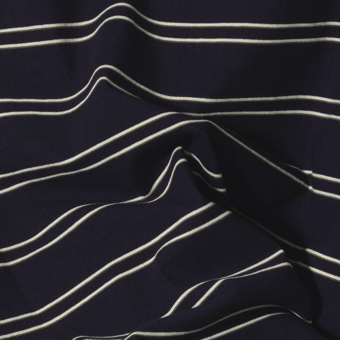 HARD TWISTED BORDER JERSEY S/S TEE NAVY