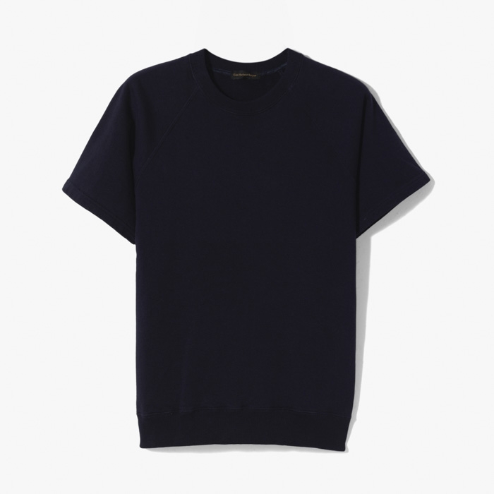 RAGS 501 RAGLAN HALF SLEEVE SWEATSHIRT NAVY