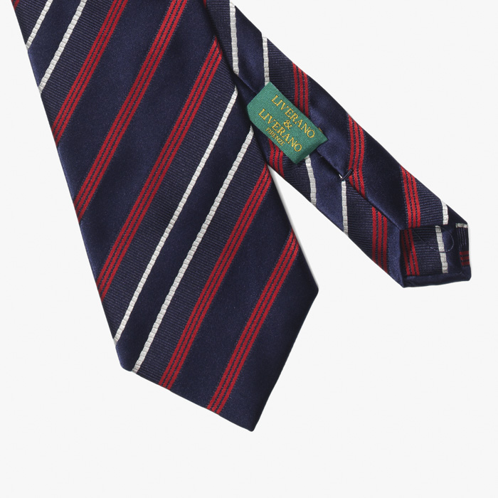 SILK TIE (STRIPE 1) RED