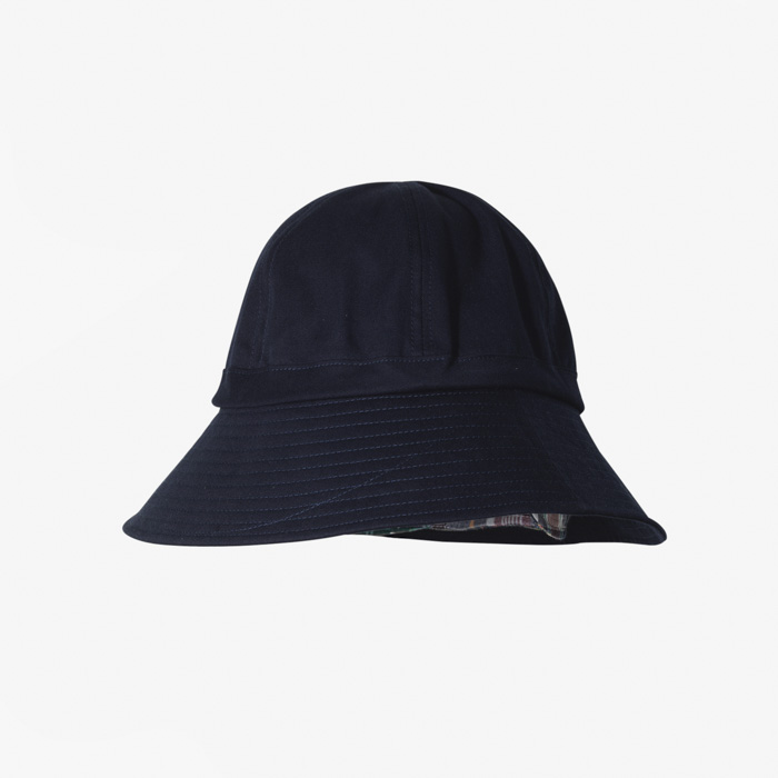 GUIDE HAT(SOLID/MADRAS CHECK) NAVY