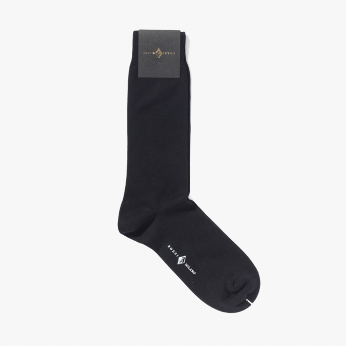 MEN SHORT SOCKS (SEA ISLAND COTTON) BLACK