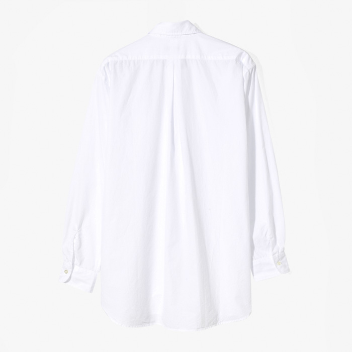 ROUNDED COLLAR SHIRT(100s 2Ply BROAD CLOTH) WHITE