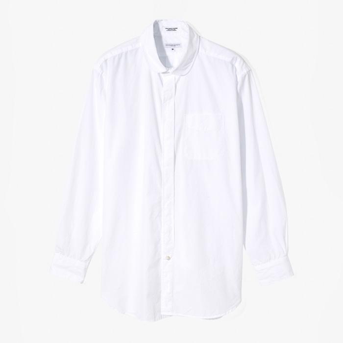 ROUNDED COLLAR SHIRT(100s 2Ply BROAD CLOTH) WHITE