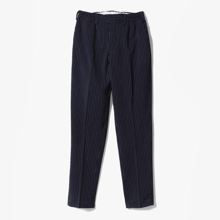 THE REBEL PANT (STRETCH WOOL SEERSUCKER) NAVY