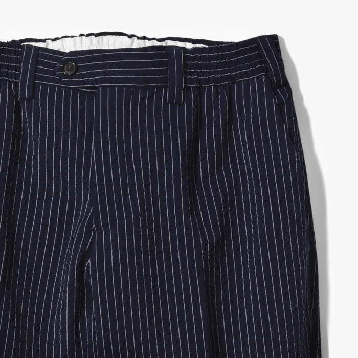 THE REBEL PANT (STRETCH WOOL SEERSUCKER) NAVY