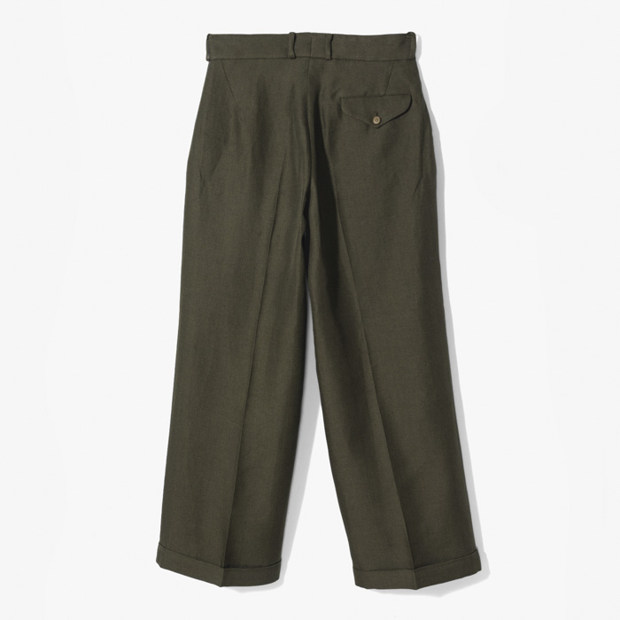 SEMI-FLARE WIDE PANTS (DRY TOUCH) KHAKI