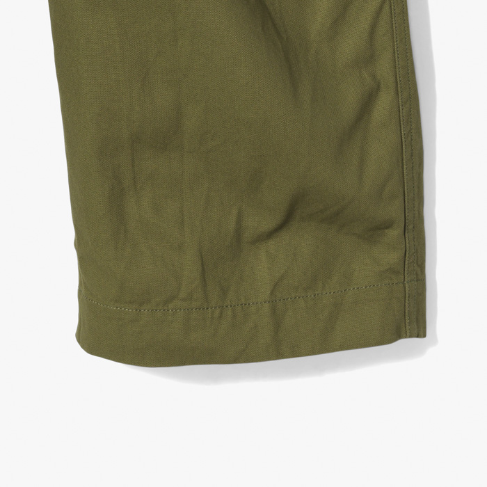 HIGH TWIST OXFORD WIDE PANTS KHAKI