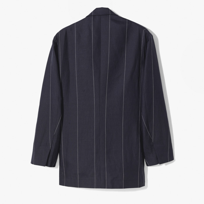 DOUBLE BREASTED JACKET (PINSTRIPE) NAVY