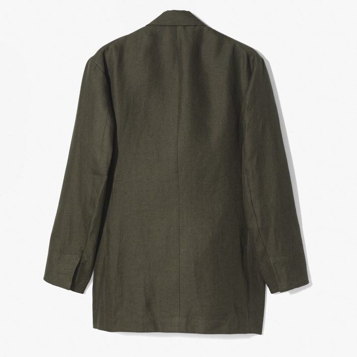 DOUBLE BREASTED JACKET (DRY TOUCH) KHAKI