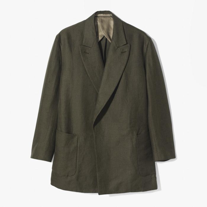 DOUBLE BREASTED JACKET (DRY TOUCH) KHAKI