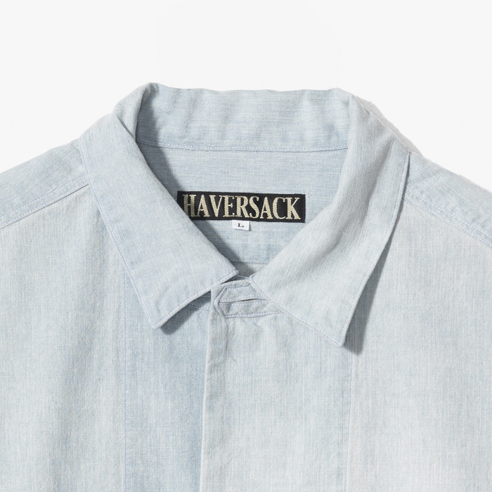 DUNGAREE WORK SHIRT WASHED BLUE