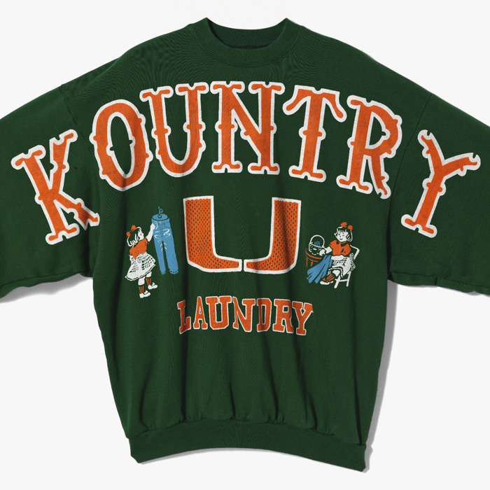 BIG KOUNTRY KNIT BIG SWEATSHIRT (30/-SWT) GREEN