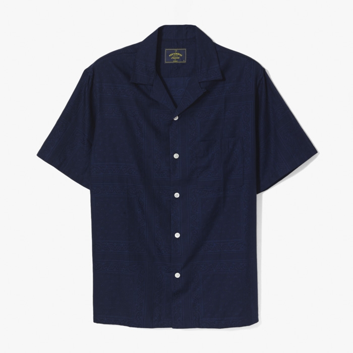 CLASSIC PAISLEY SHIRT NAVY