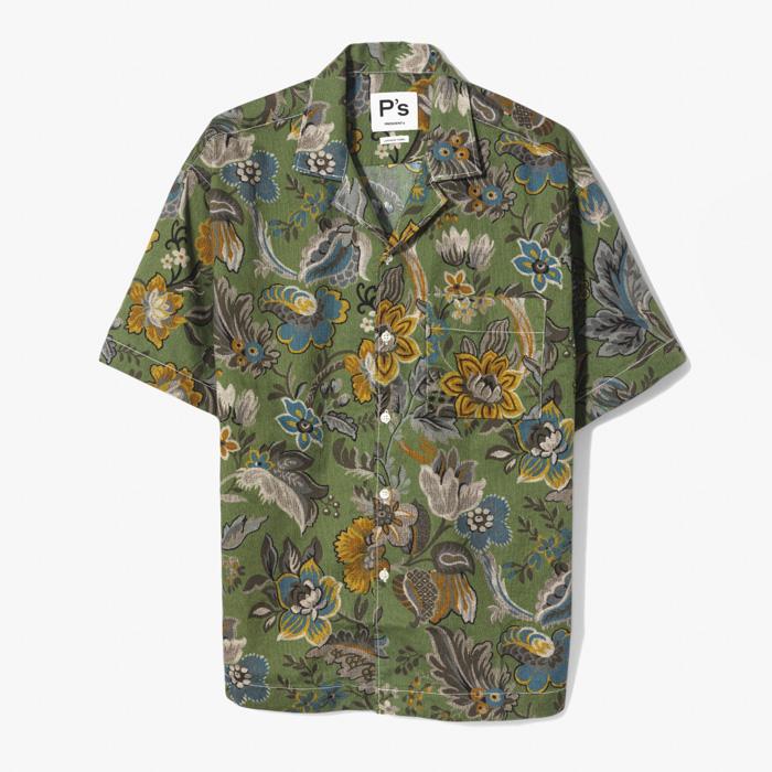 JAPANESE FLOWER SHIRT GREEN