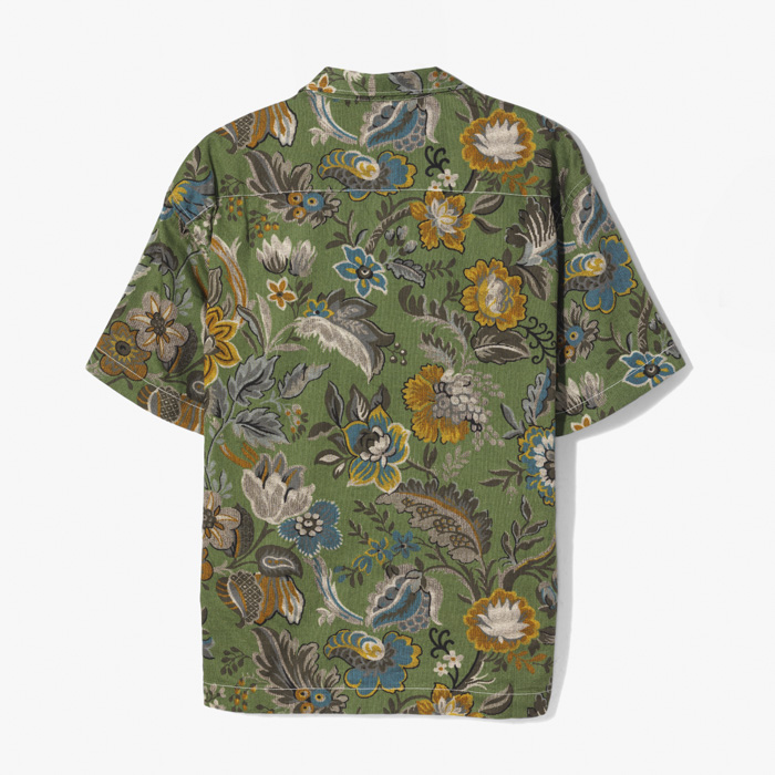 JAPANESE FLOWER SHIRT GREEN