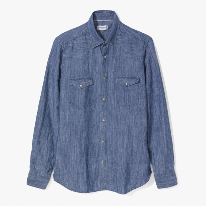 TEXANA SHIRTS WASHED BLUE