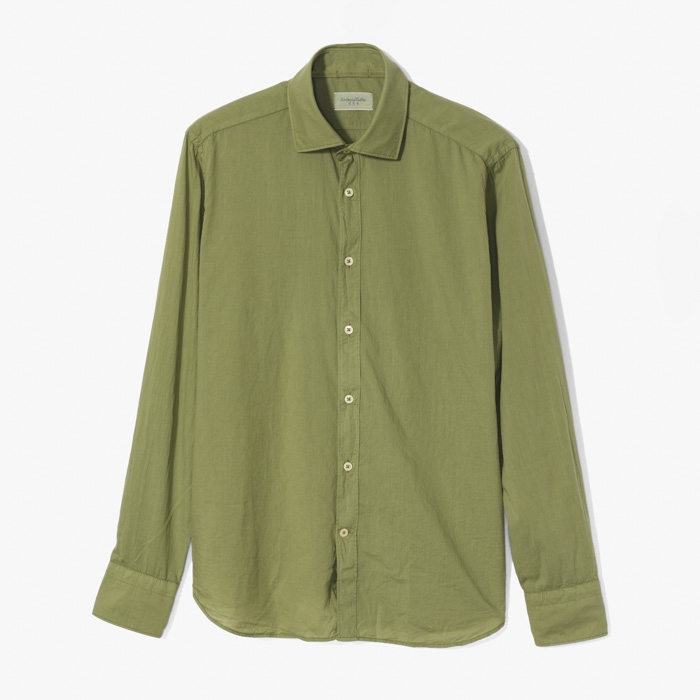 MENS SHIRTS (OVERDYED) GREEN