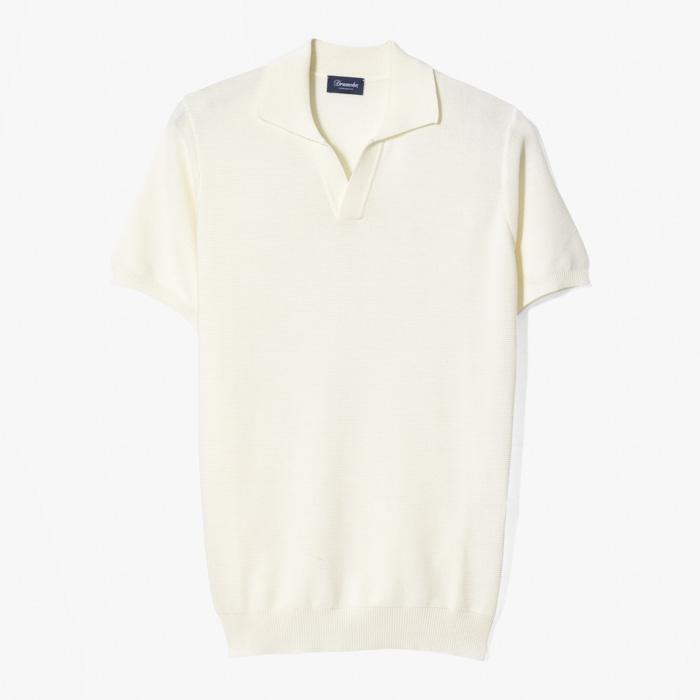 COTTON POLO SHIRT IVORY