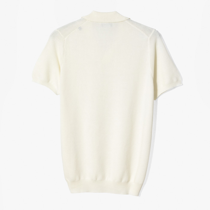 COTTON POLO SHIRT IVORY