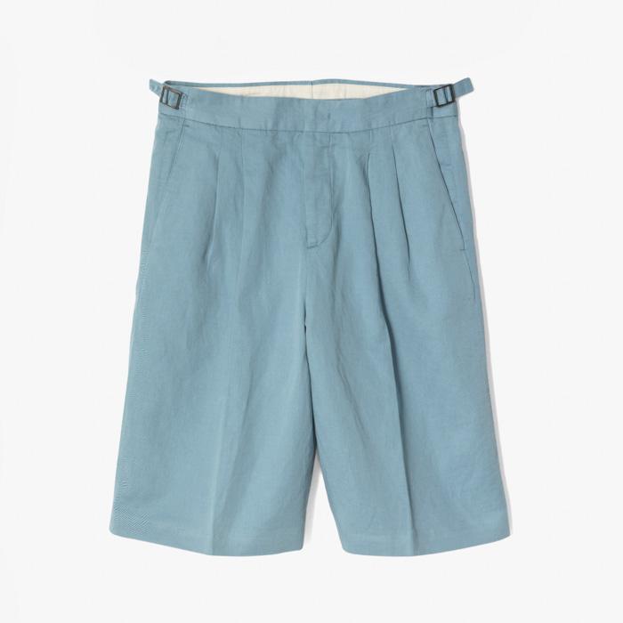 BERMUDA SHORT (STONE WASH GABARDINE) AQUA BLUE