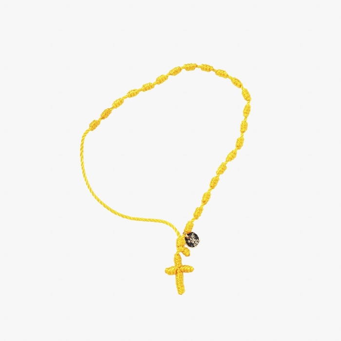 MEXICAN ROSARIO BRACELET YELLOW