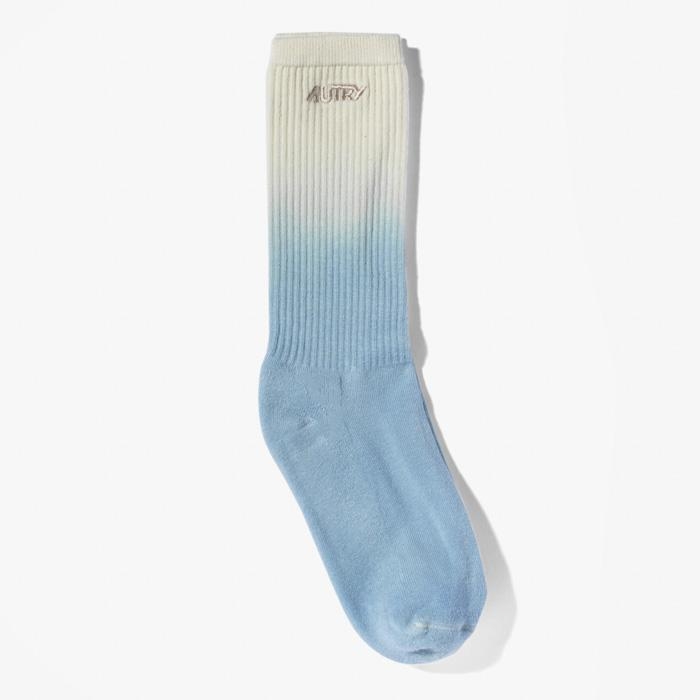 ICONIC LONG UNISEX SOCKS (GRADIENT) LIGHT BLUE