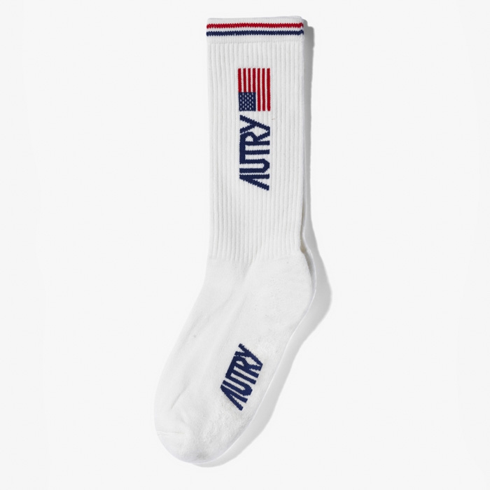 LONG UNISEX SOCKS (FLAG) WHITE