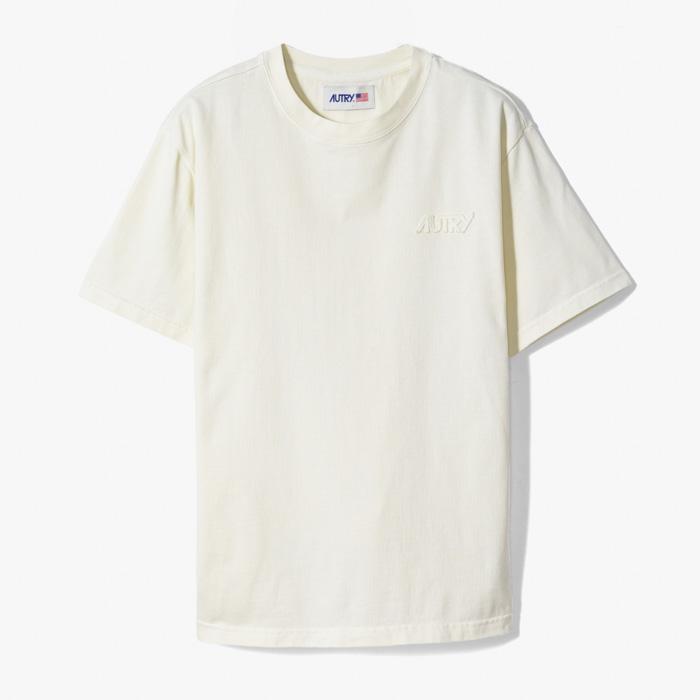 RELAXED FIT T-SHIRT (CHEST LOGO) IVORY