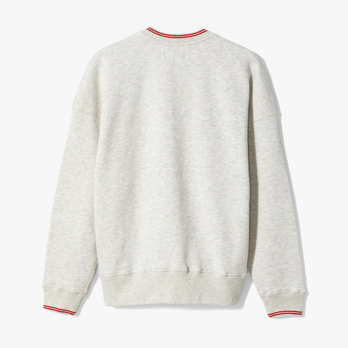 (WOMAN) RELAXED FIT CREW NECK SWEATSHIRT RED