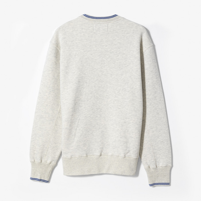 RELAXED FIT CREW NECK SWEATSHIRT BLUE