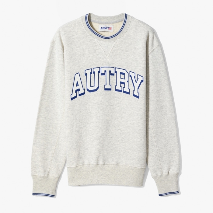 RELAXED FIT CREW NECK SWEATSHIRT BLUE
