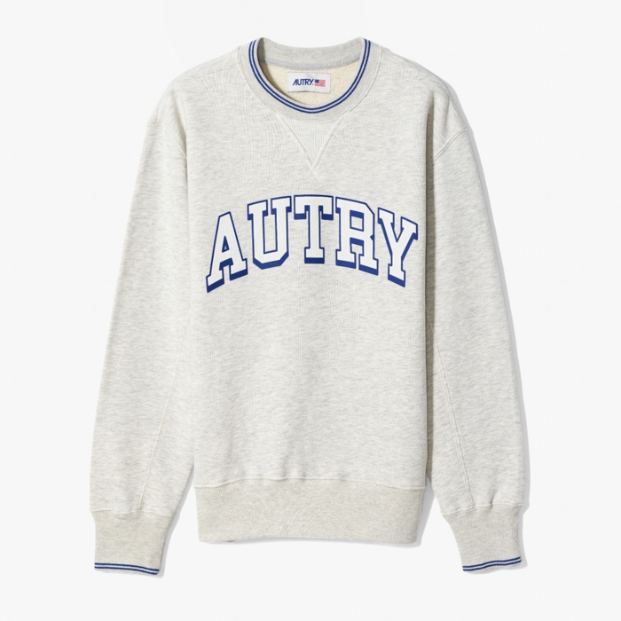 RELAXED FIT CREW NECK SWEATSHIRT BLUE